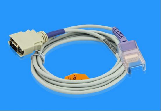 Compatible masimo LNC MAC-395 14pin spo2 adapter cable/extension cable