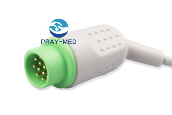 Biolight 12pin Compatible Direct-Connect 5lead ECG Cable AHA grabber