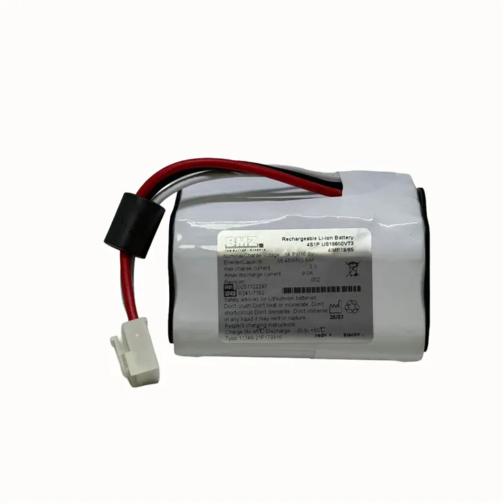 4S1P US18650VT3 Battery For STELLAR 150 STELLAR 100 Medical Battery
