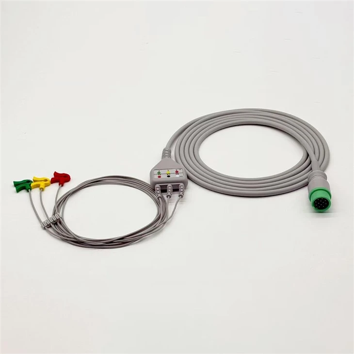 BIOLIGHT 12-Pin 3-Lead ECG/EKG Cable With Neonatal Patient Clip suppliers