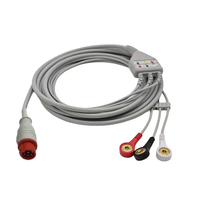 Bionet 8-Pin 3-Lead ECG/EKG Cable factory