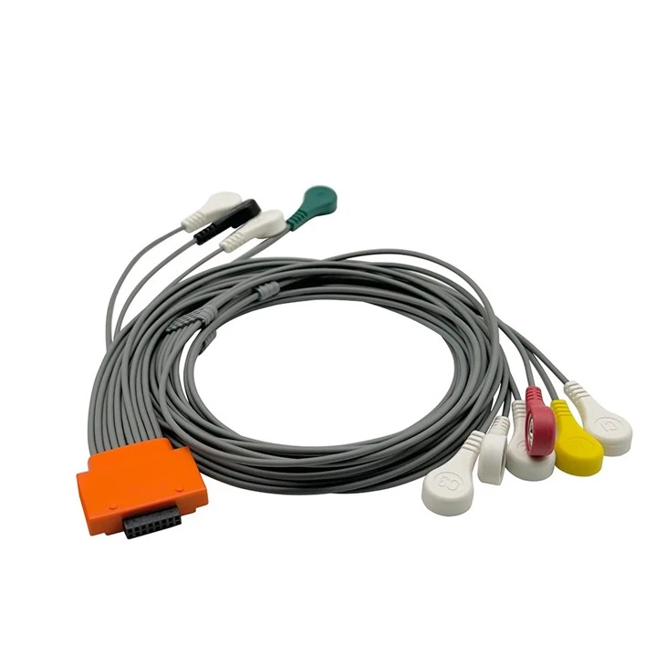 Cardioline Compatible 10 Leads ECG Holter Cable suppliers