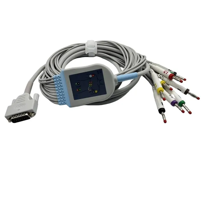Carewell 15-pin 10-Lead ECG/EKG Cable suppliers