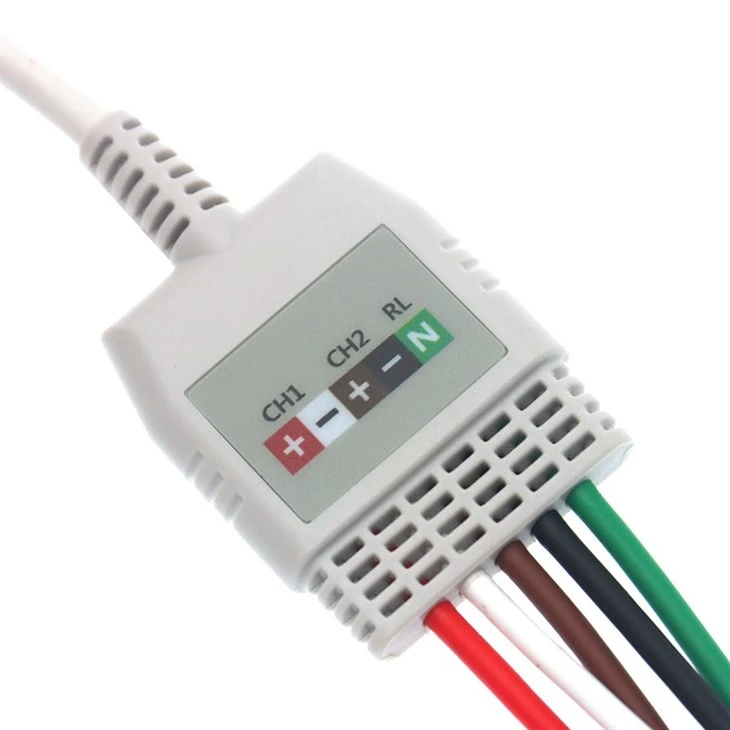 Compatible GE Seer Light 7 Leads Holter Recorder ECG Cable Snap AHA best