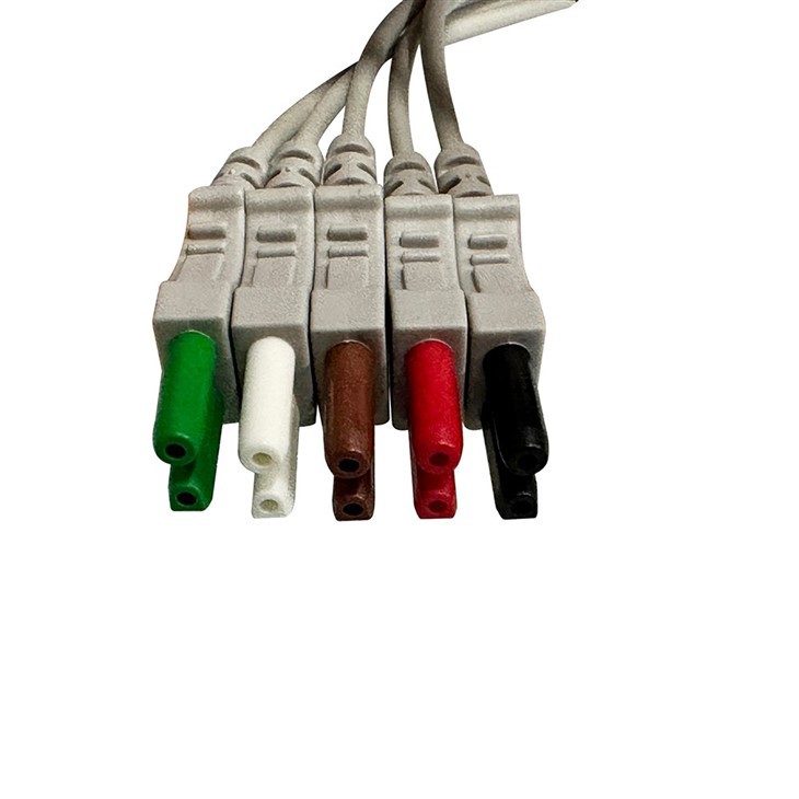 Compatible With Spacelabs 5 Lead ECG Patient Leadwires 700-0007-08