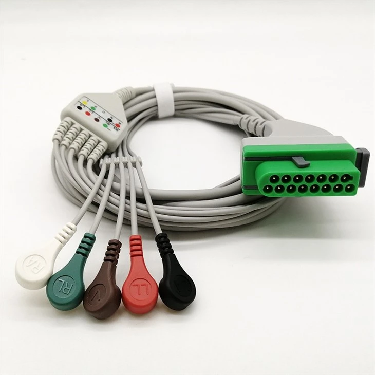 Fukuda 15-pin 5-lead ECG/EKG Cable price