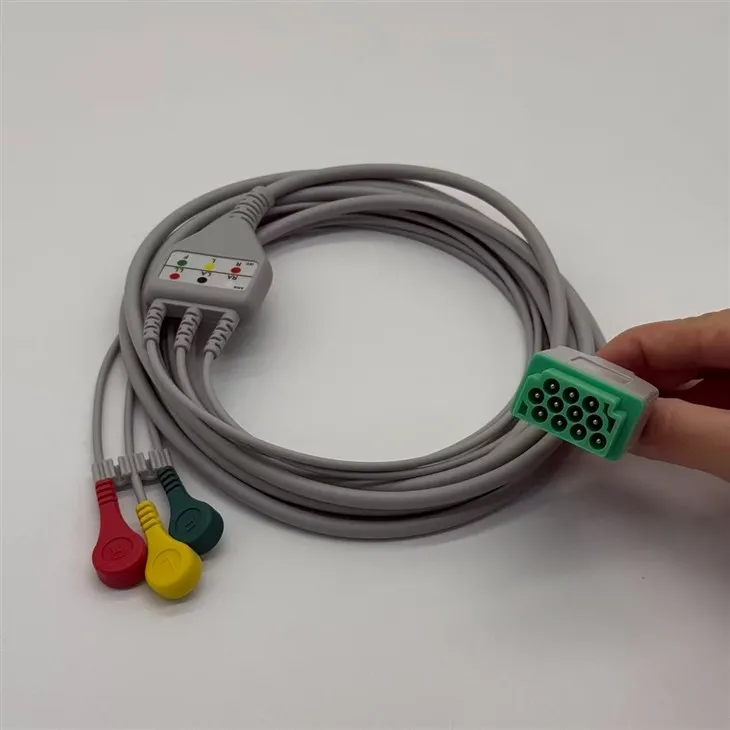 GE 11-Pin 3-Lead ECG/EKG Cable factory