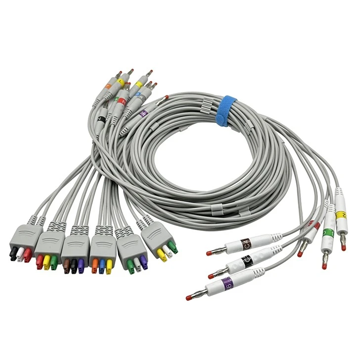 GE Compatible 16 Leads ECG Holter Cable