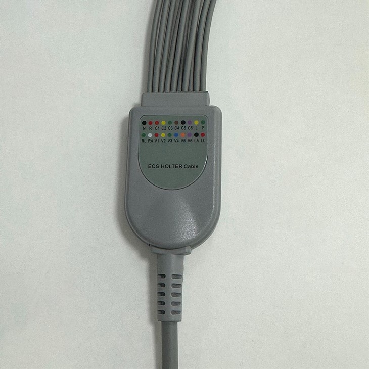 GE SEER ECG Holter Cable 7 Lead Snap 2107228-001