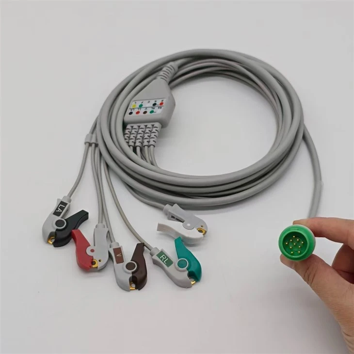 Hellige 10-Pin 5-Lead ECG/EKG Cable high quality