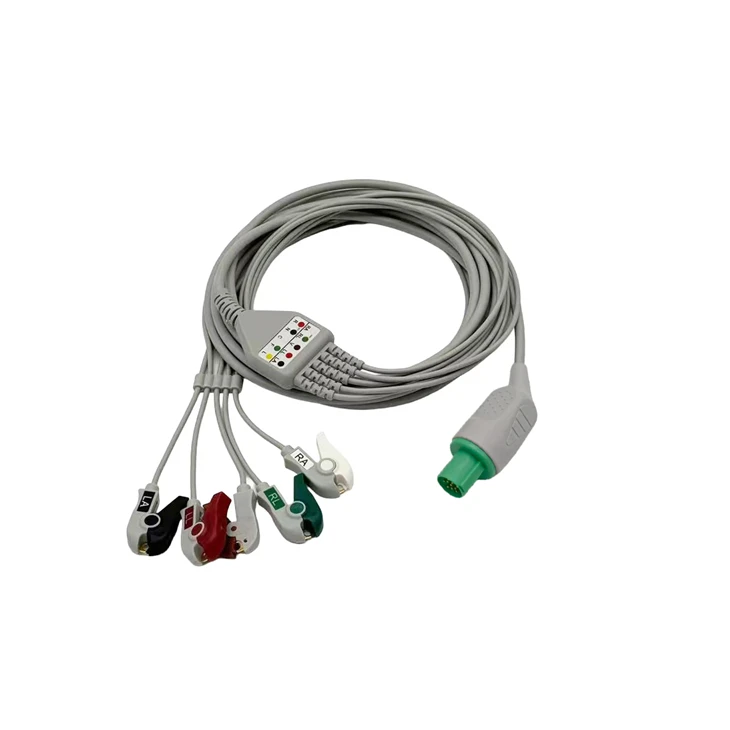 Hellige 10-Pin 5-Lead Elbow ECG/EKG Cable suppliers
