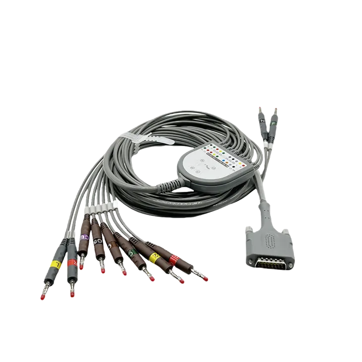 MedEx 15-Pin 10-Lead ECG/EKG Cable