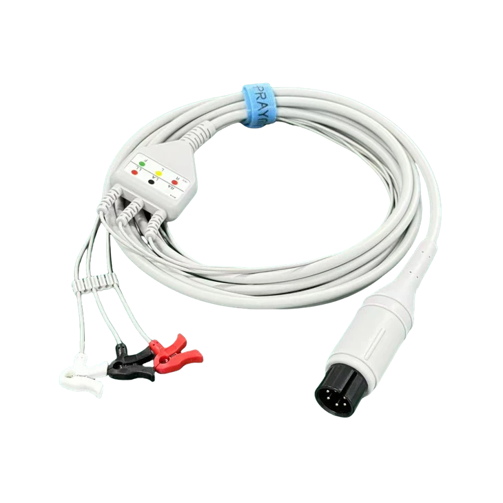 Mindray 6-Pin 3-Lead Neonatal IEC Clip ECG/EKG Cable best