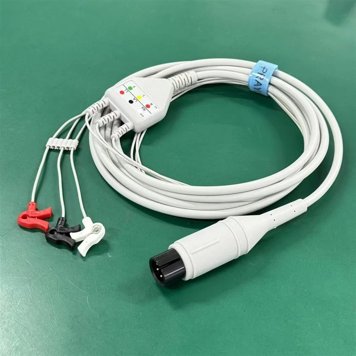 Mindray 6-Pin 3-Lead Neonatal IEC Clip ECG/EKG Cable suppliers