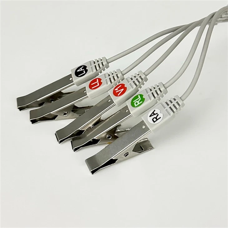 Mindray 6-Pin 5-Lead ECG Cable With Veterinary Animal Grabber Clips, AHA & IEC Optional suppliers