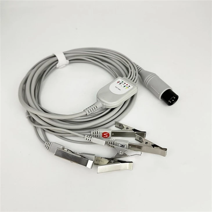 Mindray 6-Pin 5-Lead ECG Cable With Veterinary Animal Grabber Clips, AHA & IEC Optional best