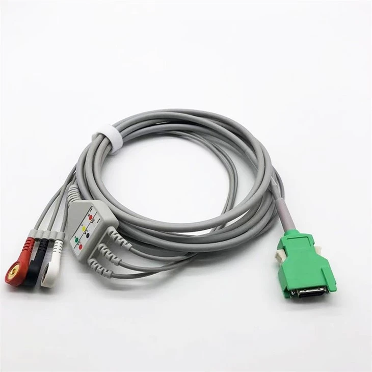 Nihon Kohden Compatible 20-Pin 3-Lead Reusable ECG Lead Wire factory