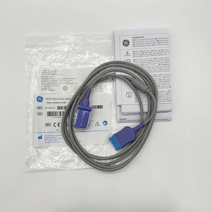 Original GE Spo2 Extension Cable Nellcor OxiMax 2021406-001