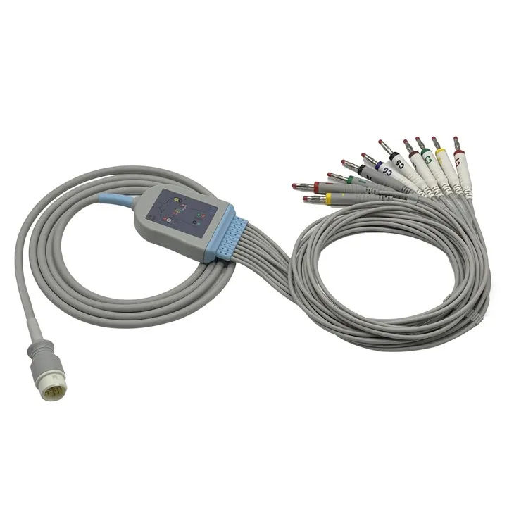 Philips 12-pin 10-Lead ECG/EKG Cable