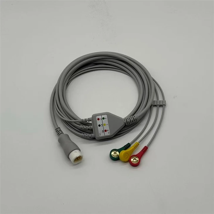 Philips 12-pin 3-lead IEC Snap ECG/EKG Cable best