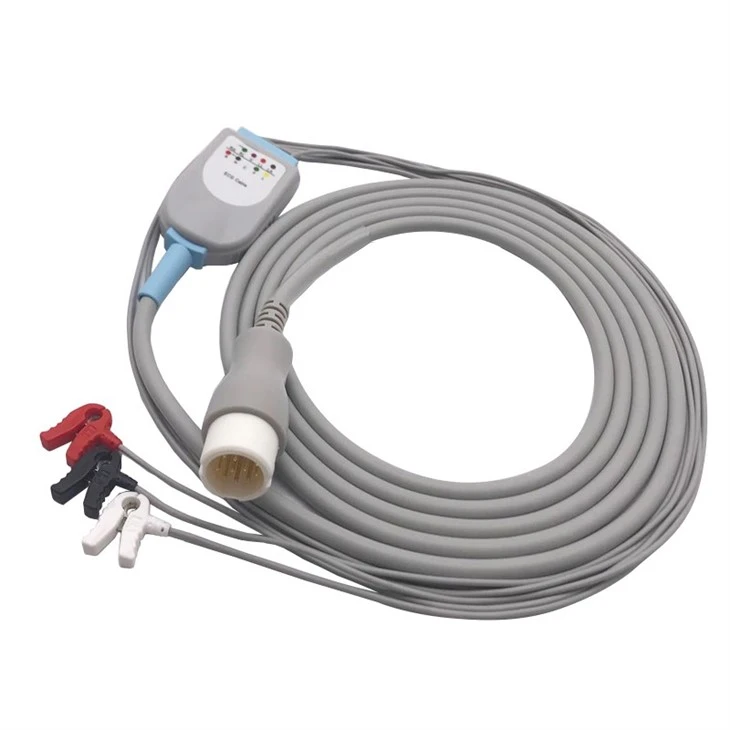Philips 12-pin Round Neonatal 3-lead Mini-clip ECG Cable high quality