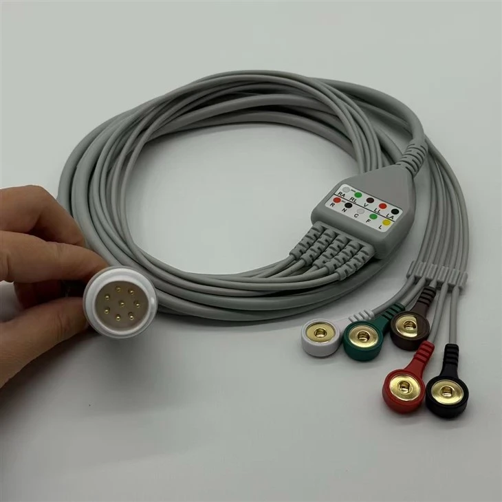 Philips 8-pin 5-lead Elbow ECG/EKG Cable best