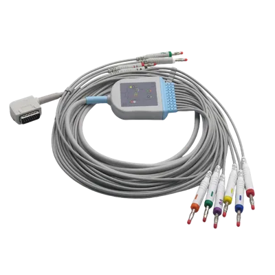 Kenz 15-pin 10-Lead ECG/EKG Cable