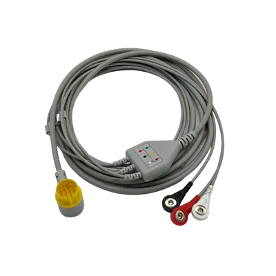 LiFEGAIN 12-Pin 3-Lead ECG/EKG Cable