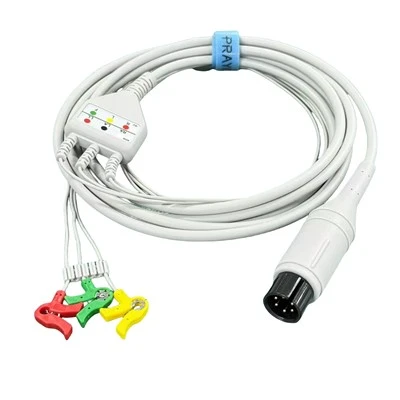 Mindray 6-Pin 3-Lead Neonatal IEC Clip ECG/EKG Cable