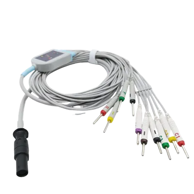 MORTARA Compatible 12-Pin 10-Lead ECG/EKG Cable
