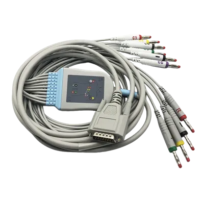 Nihon Kohden 15-pin 10-Lead ECG/EKG Cable