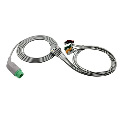 Siemens Compatible 10-Pin 5-Lead ECG Trunk Cable