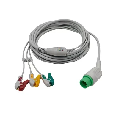 Spacelabs Compatible 17-Pin 3-Lead Reusable ECG Lead Wire