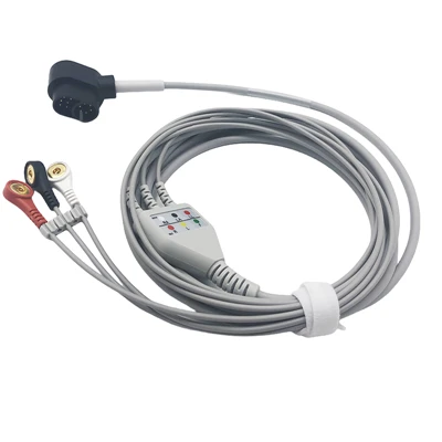 Zoll Compatible 12-Pin 3-Lead ECG/EKG Trunk Cable