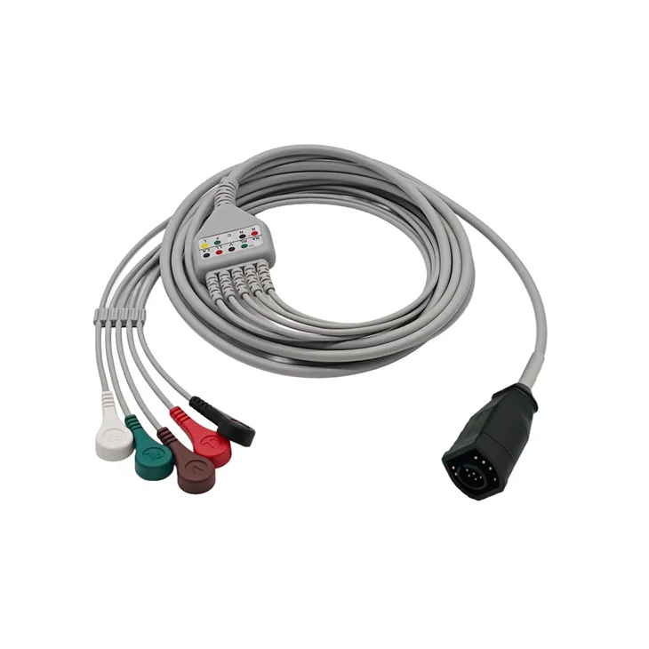 Zoll Compatible 15-Pin 5-Lead ECG/EKG Trunk Cable factory