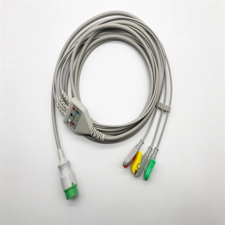 Zoncare Compatible 6-Pin 3-Lead ECG/EKG Trunk Cable manufacturers