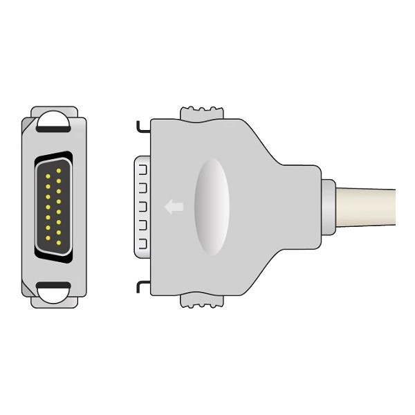 Biocare Cardioline Compatible EKG Cable 10 Leads Banana-AR600