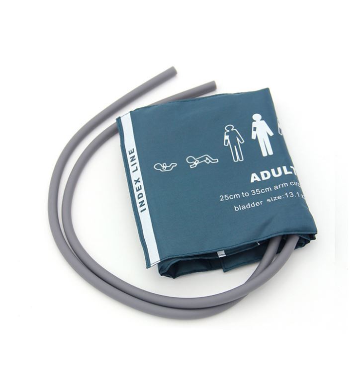 TPU Material NIBP Cuff With Dual Tubes Blue