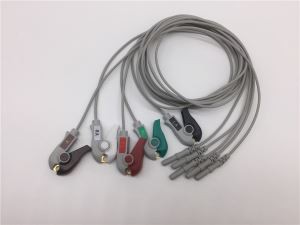 DIN Style Compatible Disposable ECG Holter Leadwires