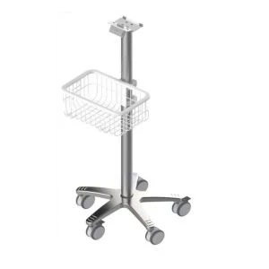 Height Adjustable Patient Portable Monitor Hospital Trolley