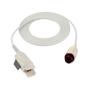 Kontron Compatible 6-Pin Adult Clip SPO2 Sensor