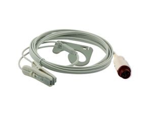 Kontron Compatible 6-Pin Veterinary Clip SPO2 Sensor